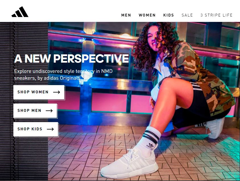 Adidas Sneakers and Footwear advertisement 